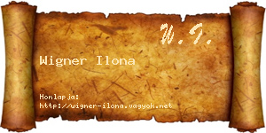 Wigner Ilona névjegykártya
